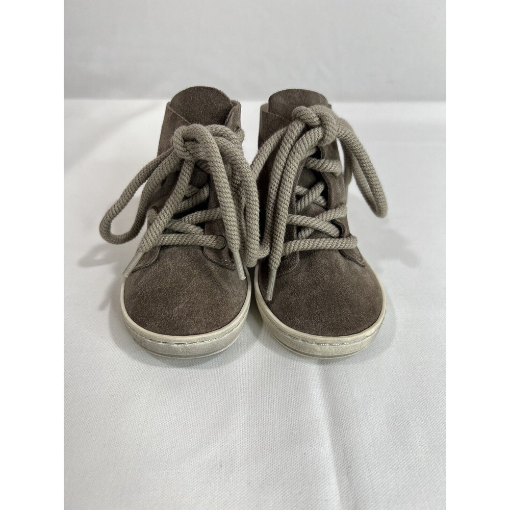 Zuzii Boys Lace Up Booties EU 21 in Brown Suede Comfortable Footwear